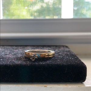 10k and sterling silver ring